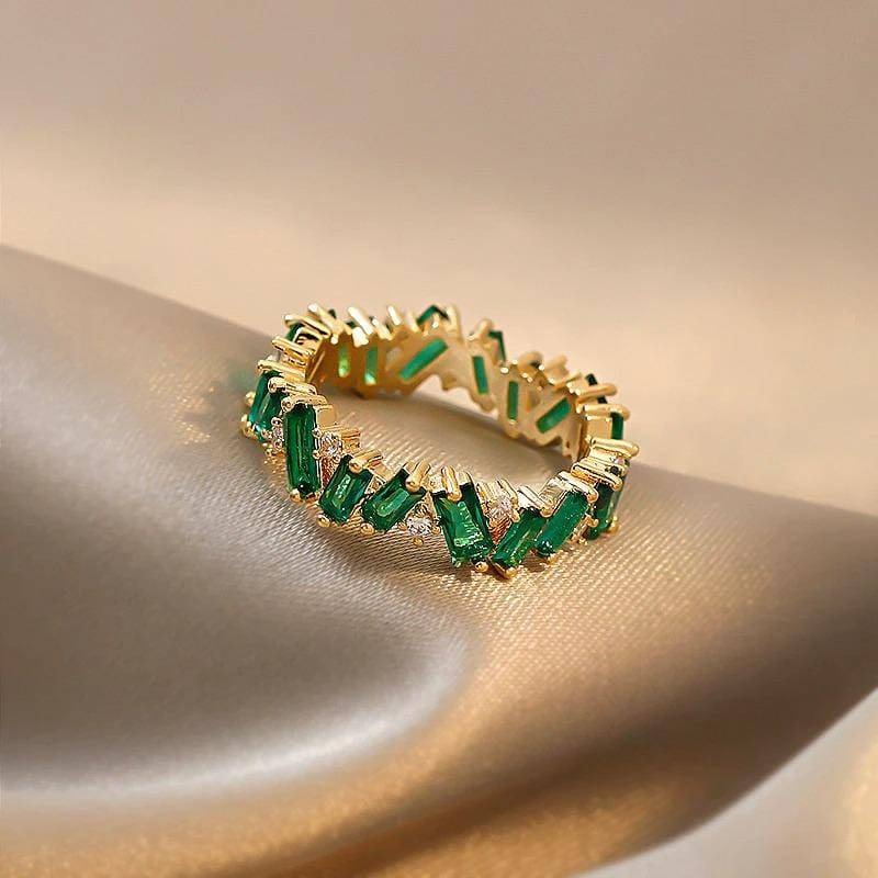 Bohemisk Esmeralda-ring