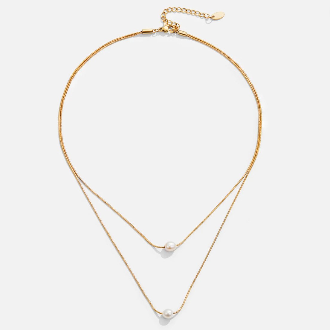 Halsband med flera lager av pärlor