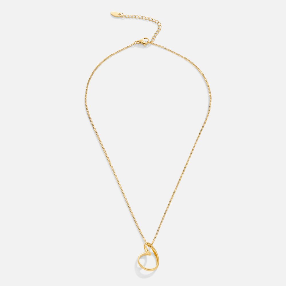 Halsband med vridet hjärta