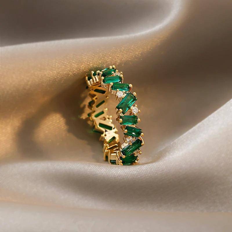 Bohemisk Esmeralda-ring