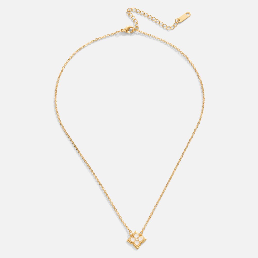 Dahlia-halsband med kors-kluster