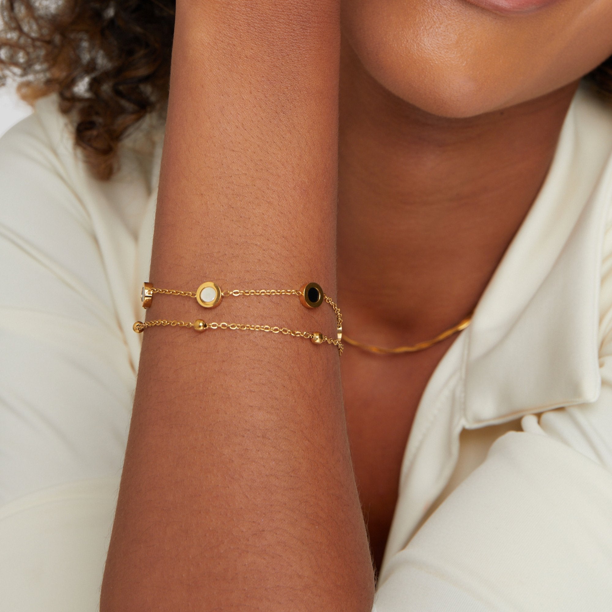 Armband med onyxsten