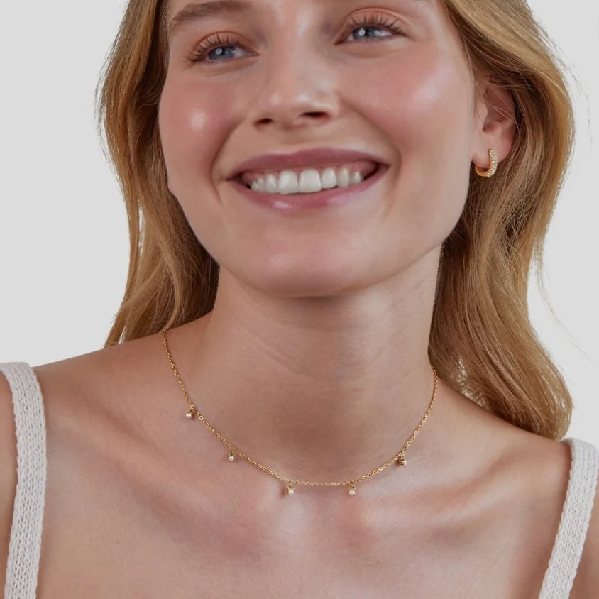 Halsband med pärlor