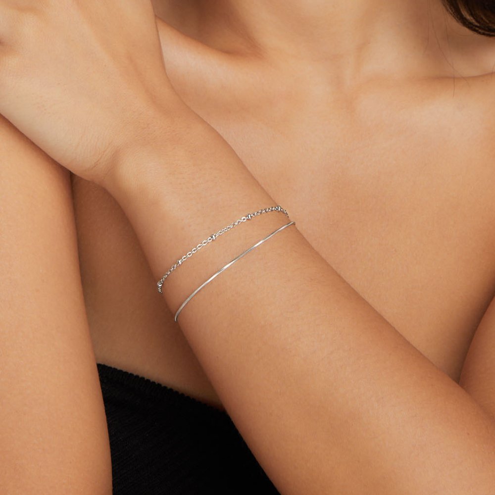 Pia armband i silver