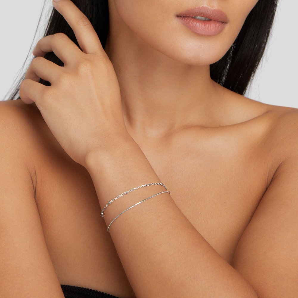 Pia armband i silver