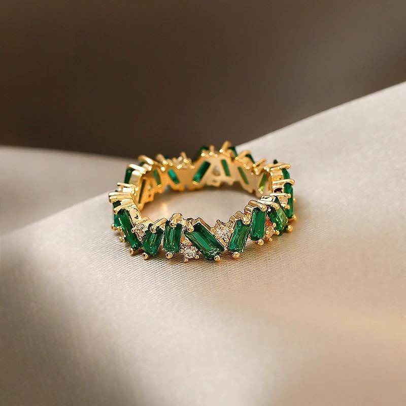 Bohemisk Esmeralda-ring