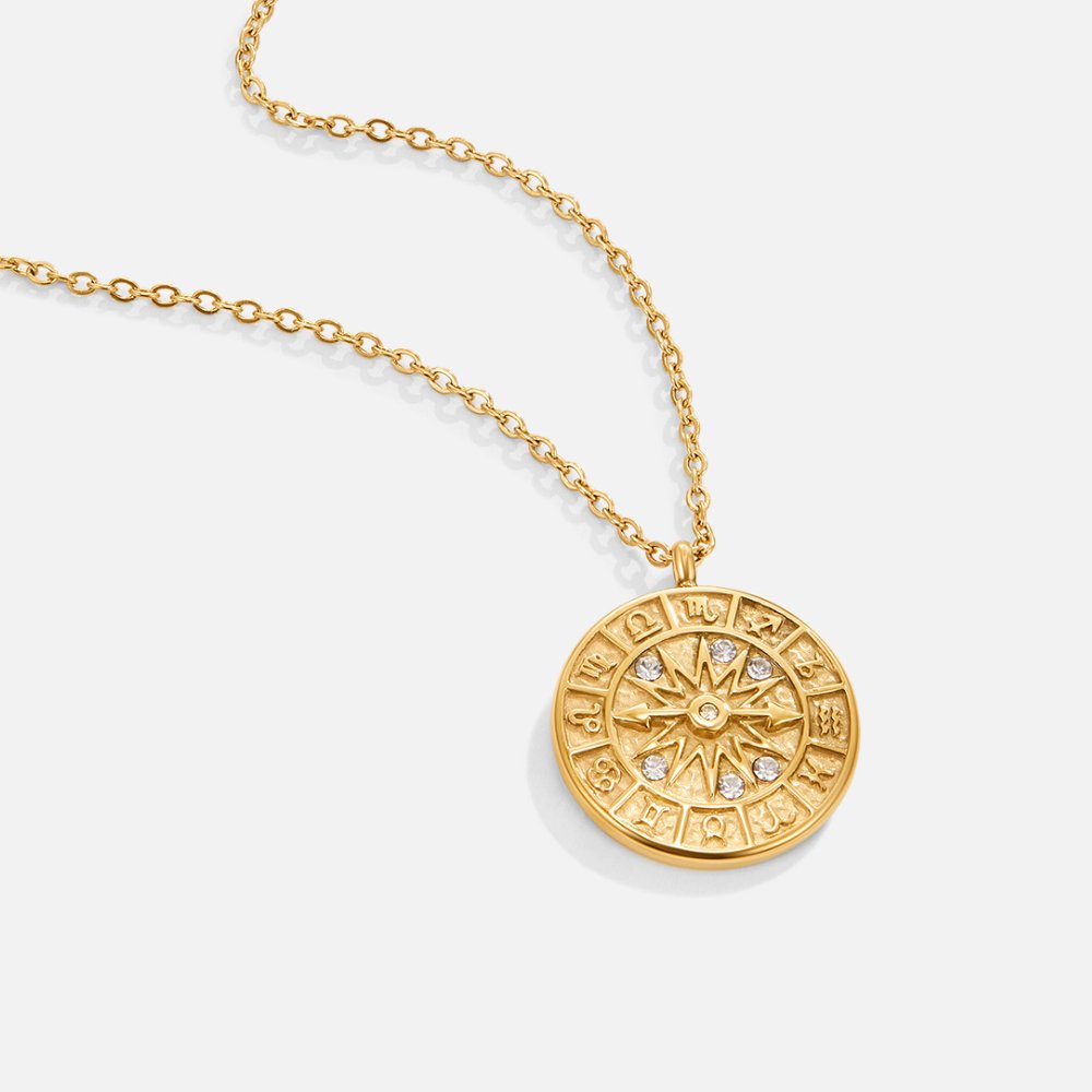 Halsband med zodiakmynt